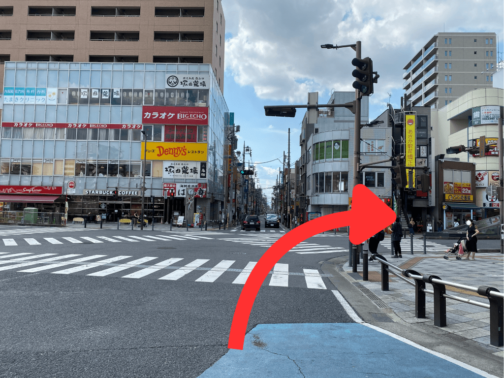 東武東上線朝霞駅から（本町院）へのアクセス2