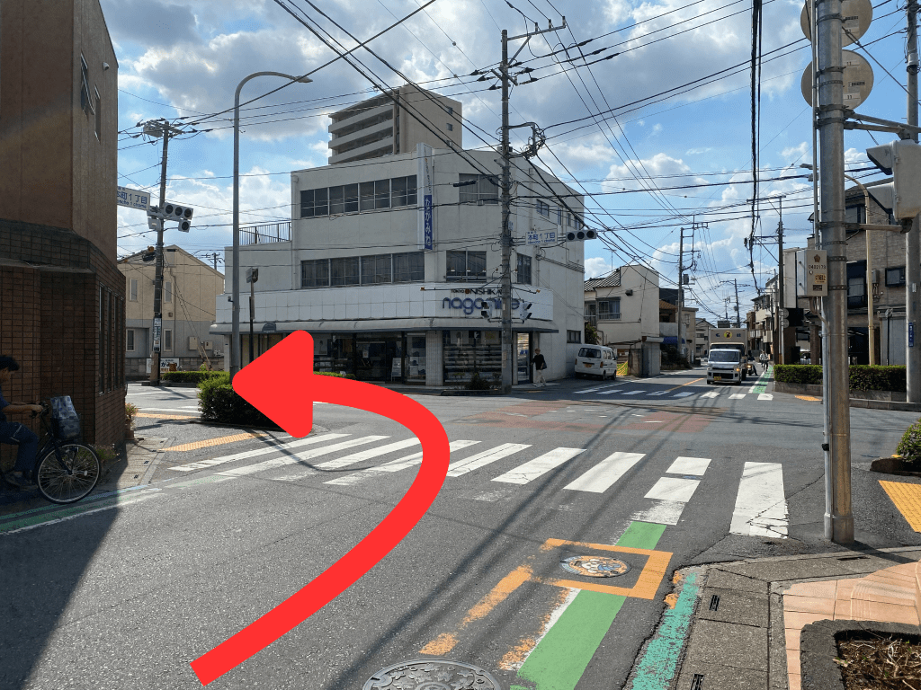 東武東上線朝霞駅からロイテ朝霞鍼灸整骨院（幸町）へのアクセス5