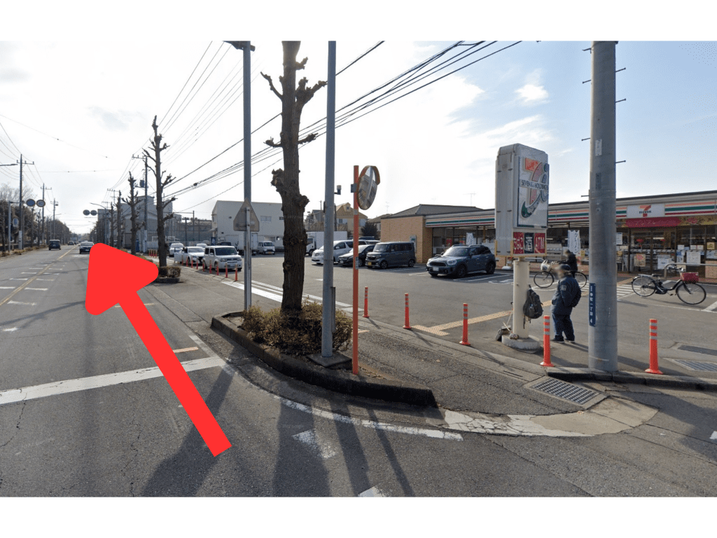 東武東上線朝霞駅からロイテ朝霞鍼灸整骨院（幸町）へのアクセス6